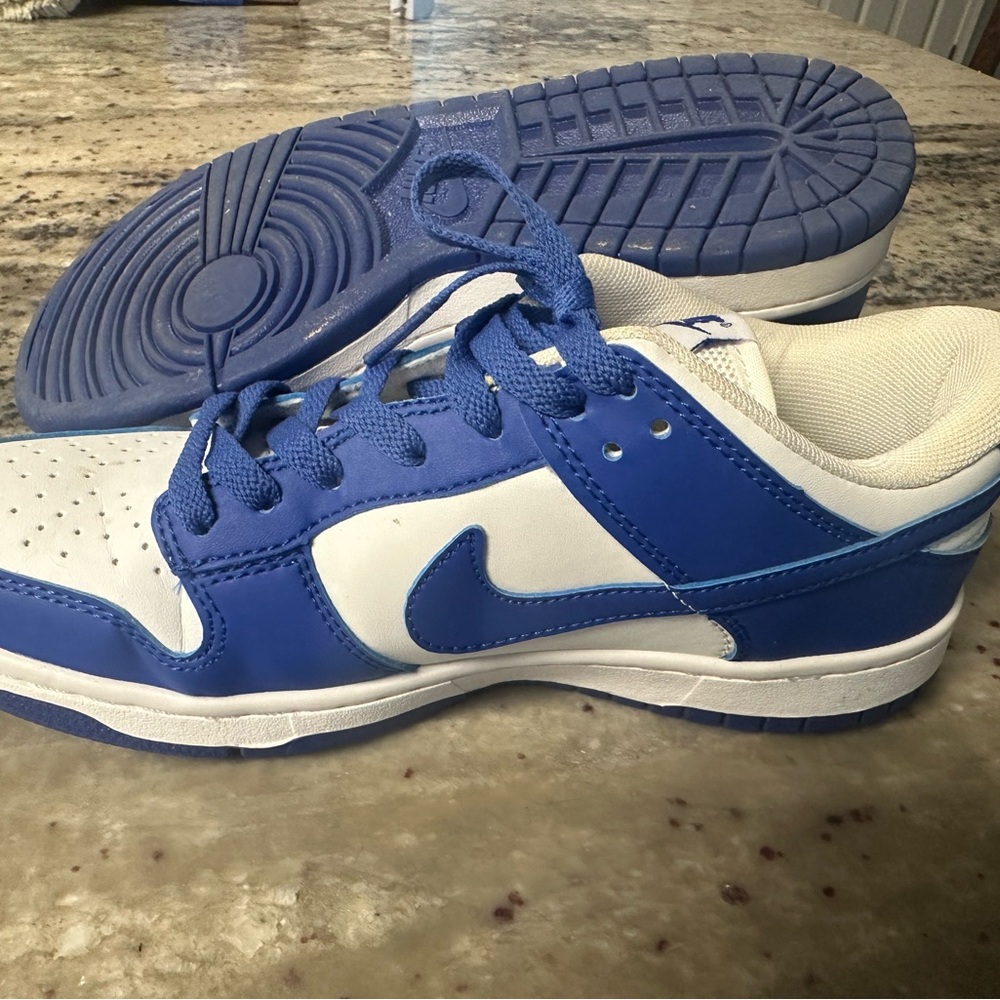 Nike Kids Royal Blue and White Sneakers